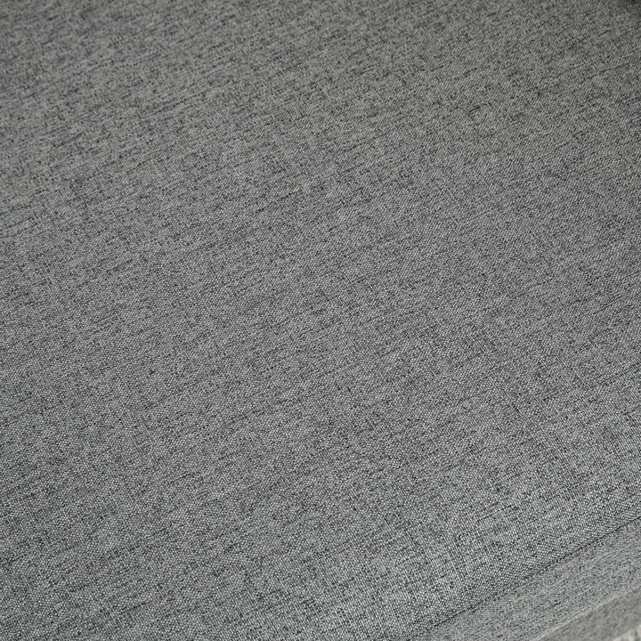 HOMCOM 2-Seat Sofa Two-Seater Couch with Armrests and Wood Legs for Living Room, Bedroom, Dark Grey