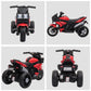 Aosom Kids Electric Pedal Motorcycle Ride-On Toy 6V Battery Powered w/ Music Horn Headlights Motorbike for Girls Boy Blue