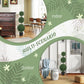 HOMCOM 2 Pack 40" Artificial Trees, Boxwood Topiary Ball Trees with Pot for Indoor, Outdoor, Home Office, Living Room, Green