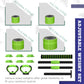 Soozier 88lbs 4-in-1 Adjustable Weight Dumbbell Set, Barbell, Kettlebell, Push Up Stand, Green