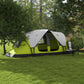 Outsunny Camping Tent for 6-8 Man with 2000mm Waterproof Rainfly and Carry Bag for Fishing Hiking Festival, Green