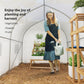 Outsunny 11.5'x9.8'x6.6' Portable Walk-In Tunnel Greenhouse Garden Warm House - White