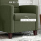HOMCOM Fabric Accent Chair, Modern Armchair with Seat Cushion and Non-Slip Pads for Living Room, Bedroom, Light Brown