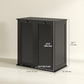 HOMCOM Tilt Out Laundry Cabinet, Laundry Basket Cabinet with 2 Baskets and 2 Louvered Doors, White