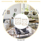 HOMCOM Set of 2 Nesting Table Coffee End Table Set Modern for Living room Furniture Decor Gold Tempered Glass