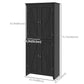 HOMCOM 72" Freestanding Storage Cabinet, Kitchen Pantry Cabinet with Doors and Shelves for Dining Room, White