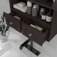 kleankin Bathroom Wall Cabinet, Medicine Cabinet, Over Toilet Storage Cabinet with Shelf and Drawers for Hallway, Living Room, White