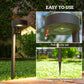 Outsunny 8 Pack Solar Garden Lights Outdoor Auto On/Off Solar Pathway Lights, IP44 for Driveway, Walkway, Yard Landscape Lighting