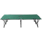 Outsunny 76" Two Person Folding Camping Cot Outdoor Portable Double Cot Wide Military Sleeping Bed w/ Carrying Bag Blue