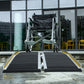 HOMCOM 5ft Wheelchair Ramp Scooter Mobility Non-Skid PVC Layering Portable Foldable Aluminium